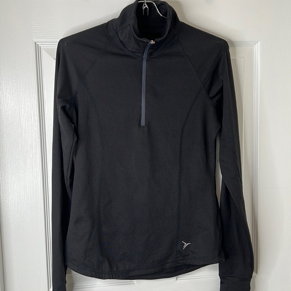 Old Navy Tops - Old Navy Women’s Active Semi-Fitted 1/4 Zip Black Jacket. Size XS